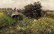 Emile Claus A Meeting on the Bridge oil painting